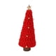thumbnail image 2 of Estatua de árbol de Navidad, escultura de madera, manualidades decorativas, figura de árbol de Navidad, adorno para dormitorio, estantería, decoración Rojo, 2 of 8