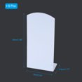 thumbnail image 2 of 6pcs Earring Display Stand, Acrylic Earring Holder Earring Stands 72 Holes Storage Organizer L Rack, White, 2 of 6