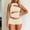 Beige, variant on Women’s Summer 2 Piece Outfits Sleeveless Cut Out Crop Top Bodycon Shorts Set Night Out Club Outfits Y2K Streetwear