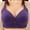 Purple, variant on Antinious Ladies Wireless Front Button Support Breathable Comfortable Everyday Bras