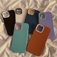 thumbnail image 2 of Protección triple De color Sólido , Funda De Silicona Líquida Resistente A Caídas Para iPhone 13 Pro MAX 12ProMax 11ProMax IX XS XR 7 8 Plus Blanda De Cobertura Completa, 2 of 4
