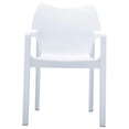 thumbnail image 2 of Compamia ISP028-WHI Diva Fauteuil Empilable - Blanc - Ensemble de 4, 2 of 15