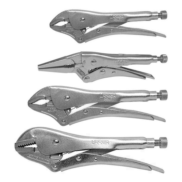 Juego de 4 pinzas de presion Urrea CH127