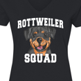 thumbnail image 4 of Inktastic Dog Rottweiler Squad Women's V-Neck T-Shirt, 4 of 5