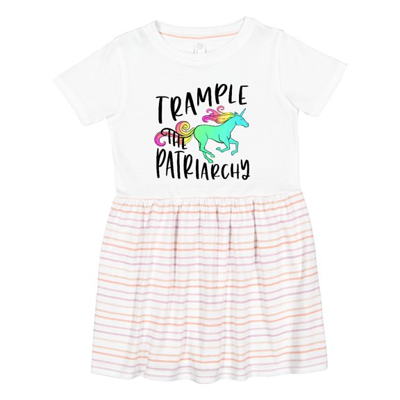 Inktastic Women's Rights Trample the Patriarchy Girls Toddler Dress