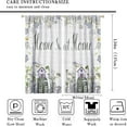 thumbnail image 2 of Spring Floral Curtains for Kitchen,Rustic Country Spring Nature Botanical Plants Vintage,Sweet Home Decor Rod Pocket Flower Floral Farm Window Drapes for Bedroom Living Room Party 21x54in,2 Panel Set, 2 of 6