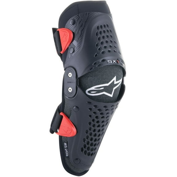 Alpinestars SX-1 Youth Knee Protector (Sm-Md, Black/Red)