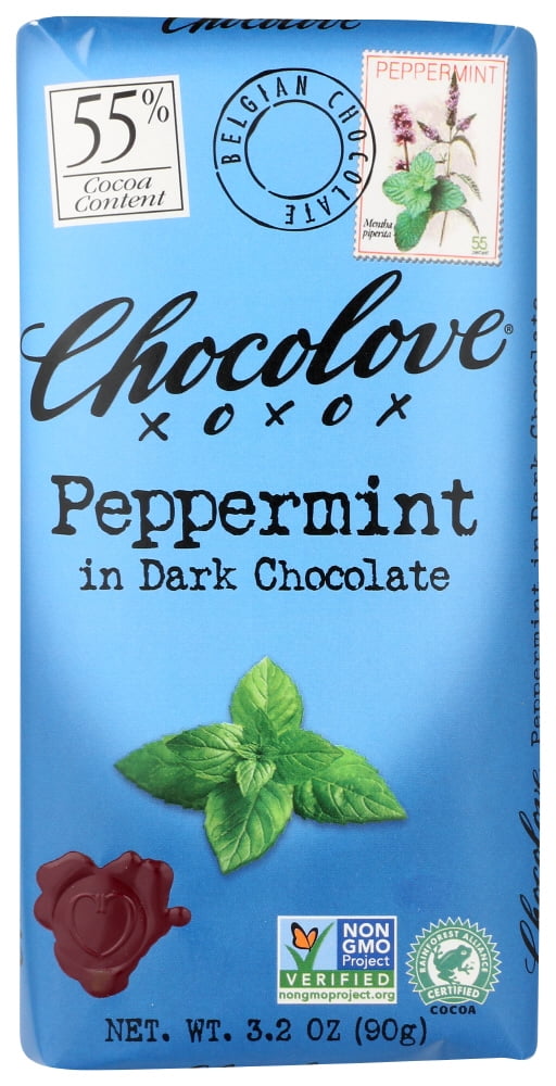 Chocolove Peppermint In Dark Chocolate , 3.2 Oz