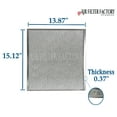 thumbnail image 4 of Air Filter Factory 13-7/8 x 15-1/8 x 3/8 Aluminum Grease Filters 2-Pack, 4 of 5