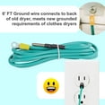 JourneymanPro Universal Electric Converter Dryer Adapter Cord 3 to 4