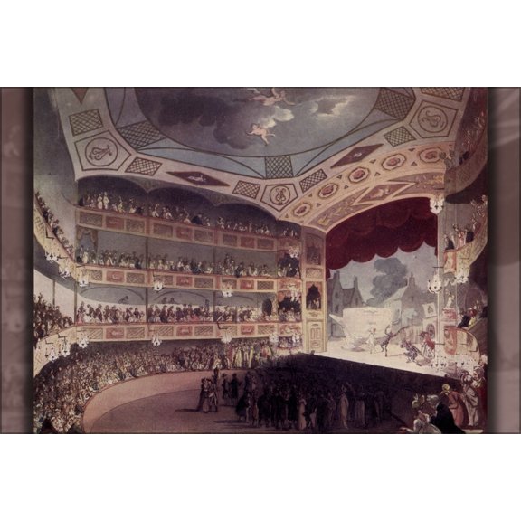 24"x36" Gallery Poster, Royal Circus of London 1810