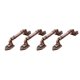 thumbnail image 1 of Tiradores antiguos de 4 piezas con tornillos Tiradores de gabinete de cocina Tiradores Afortunado Sencillez, 1 of 1