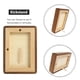 thumbnail image 4 of Marco de fotos de madera natural para mesa, madera de nogal, 6 x 8, 4 of 7