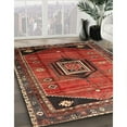 thumbnail image 2 of Ahgly Company Indoor Square Traditional Rust Pink Persian Area Rugs, 4' Square, 2 of 6