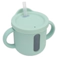 thumbnail image 3 of Copa De Entrenamiento Para Niños Pequeños De Silicona Con Manijas Dobles, Taza De Sorbo A Prueba De Fugas Para Bebés, Recipiente De Viaje De Viaje Portátil Ligero Para Viajes, 3 of 7
