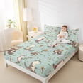thumbnail image 4 of Homewish Kawaii Otter Twin Sheet Sets 3pcs for Preppy Child,Cartoon Animal Twin Fitted Sheet Microfiber,Koi Fish Breathable Flat Sheet,Luxury Bedroom Decor, 4 of 7