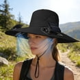 thumbnail image 6 of RICHMJ Solar Panel Powered Fan Fishing Hat,Wide Brim Outdoor Fishing Hat USB Charging Summer Fisherman Hat ,Gift for Fishing enthusiast(Black), 6 of 6