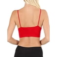 thumbnail image 3 of Women's Sleeveless Bustier Crop Top Cage Crisscross Cutout Bralette Bra Top (No Pad), 3 of 4