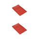 thumbnail image 1 of Bewildely Alfombrilla de baño de secado rápido - Parte inferior antideslizante Limpieza fácil Fuerte absorción de agua Sin hilo suelto Rojo naranja 40 cm * 60 cm 2piezas, 1 of 6