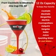 thumbnail image 3 of Verres à Cocktail à Pied en Plastique Rouge Réutilisables, 12 oz, Ensemble de 1 pour Fête, 3 of 11