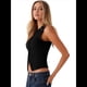 thumbnail image 5 of Chaleco de Mujer Sin Mangas, Cuello Redondo, Corte Ajustado, Acanalado, con Botones, Negro, Talla M, 5 of 10