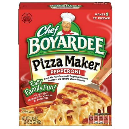 (Best by NOV/21/2028) Chef Boyardee Pepperoni Pizza Maker, 31.85 oz, 6 Pack