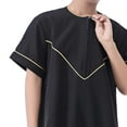 thumbnail image 4 of Toddler Boys Tops Casual Long Tunic Clothing Black Size 4-5T, 4 of 9