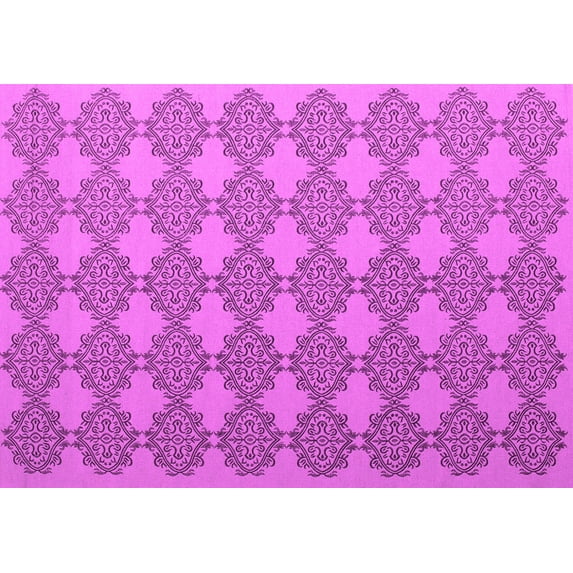 Ahgly Company Indoor Rectangle Abstract Pink Contemporary Area Rugs, 8' x 12'