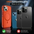 thumbnail image 3 of KOMI Magnetic for iPhone 13 Case, [Compatible with MagSafe][10 FT Military Grade Drop Protection] [2+Tempered Glass Screen Protector] Non-Slip Heavy Duty Full-Body Shockproof Phone Case, Magnetic Red, 3 of 4