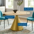 thumbnail image 5 of Modway Tupelo 47" Dining Table in Gold Natural, 5 of 6