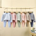 thumbnail image 4 of KPOPLK Kids Girls Clothes Pjs Teen Girl Graphic Tee Tops and Pants Pajamas Winter Fall Toddler Long Sleeve Jammies with Pockets Size 3-4 Years,Pink, 4 of 5