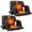 Heated - 23" Wide, variant on ABORON Heated Stadium Seats for Bleachers, Portable Bleacher Seat with Back Support and Shoulder Straps, 21" Reclining Stadium Chair (No Power Bank)
