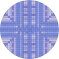 thumbnail image 1 of Ahgly Company Machine Washable Indoor Square Transitional Jeans Blue Area Rugs, 3' Square, 1 of 7