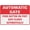 Warning Sign 3, variant on Push Button Gate Open Outwards - Automatic Gate Sign 8"x12" Aluminum Metal Warning Signage With Symbol For Indoor Outdoor Use