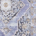 thumbnail image 5 of Contemporary Home Living 2.25' x 3.25' Geometric Medallion Rectangular Area Throw Rug - Purple and, 5 of 7