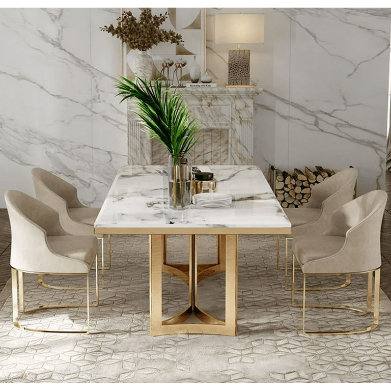 Marble dining on sale table clearance
