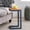 Black, variant on Dark Iron Base Design / Home Decor Upgrade / Rectangular Accent Table