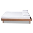 thumbnail image 4 of Baxton Studio Rina Mid-Century Modern Ash Wanut Finished Queen Size Wood Bed Frame, 4 of 7