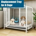 thumbnail image 6 of Confote Stainless Steel Replacement Tray for Dog Crate, Chew-Proof and Crack-Proof, 35.4"x21.9", 6 of 10