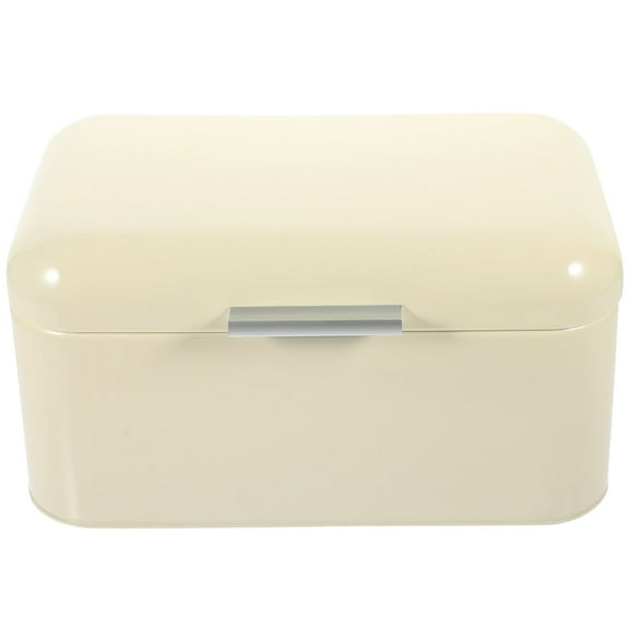 WHAMVOX White Iron Bread Box for Home Use with and Easy Clean Design Perfect for Kitchen Countertop 7.87"x4.72"x11.02"