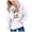 White, variant on Staki Kids Girl Hooded Sweatshirt Graphic Letter Print Halloween Shirt Long Sleeve Pullover Tops(Gray,8-9 Years)