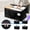 Black, variant on Moving Bags Large Capacity Foldable Storage Luggage Organizer Quilt Bag