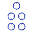 thumbnail image 2 of Soidarity Juego de bielas de bicicleta 104BCD Juego de bielas Circle Mountain Bike Rueda de cadena Aleación de aluminio Placa de ligera Azul 36T 5piezas Soidarity CBP188807, 2 of 4