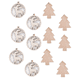 thumbnail image 1 of Adornos de madera para árboles de Navidad, adornos colgantes, colgantes de decoración navideña, 1 of 5