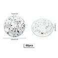 thumbnail image 2 of 1 Box Brass Hammered Pendants Flat Round Nickel Free Real Platinum Plated 15x1.5mm Hole: 1mm 60pcs/box, 2 of 7