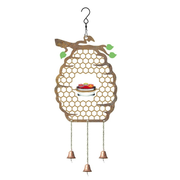 Hot6sl Ofertas y Liquidaciones Comedero para Pájaros Colgante Comedero para Pájaros con Ventosa Comedero para Pájaros Portátil con Flores