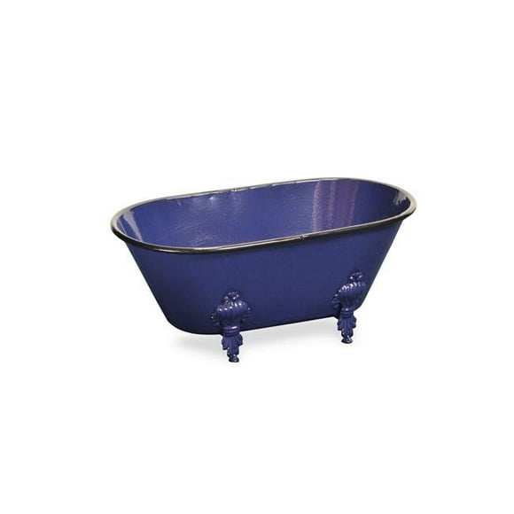 Navy Blue Decorative Metal Bathtub