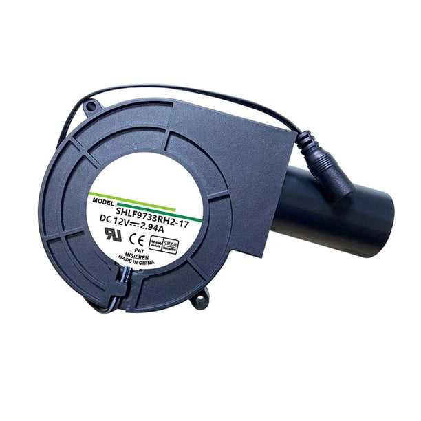 Soplador eléctrico ligero para barbacoa, gran volumen de , pequeño, 12 V, para encender, para chimeneas exteriores, estufas de leña, camping.