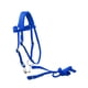 thumbnail image 5 of Brida de caballo con riendas, cuerda principal para caballo, sillas de montar occidentales ajustables, riendas de brida de tracción lateral, equipo L azul, 5 of 8