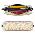 thumbnail image 2 of Fotbe Colorful Starfish Pattern Leather Pencil Case, Pencil Pouch with Durable Zipper, Compact and Stylish Organizer for Stationery, Art Supplies, Travel Essentials, 2 of 7